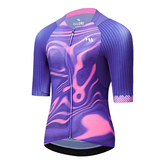 purple cycling jersey