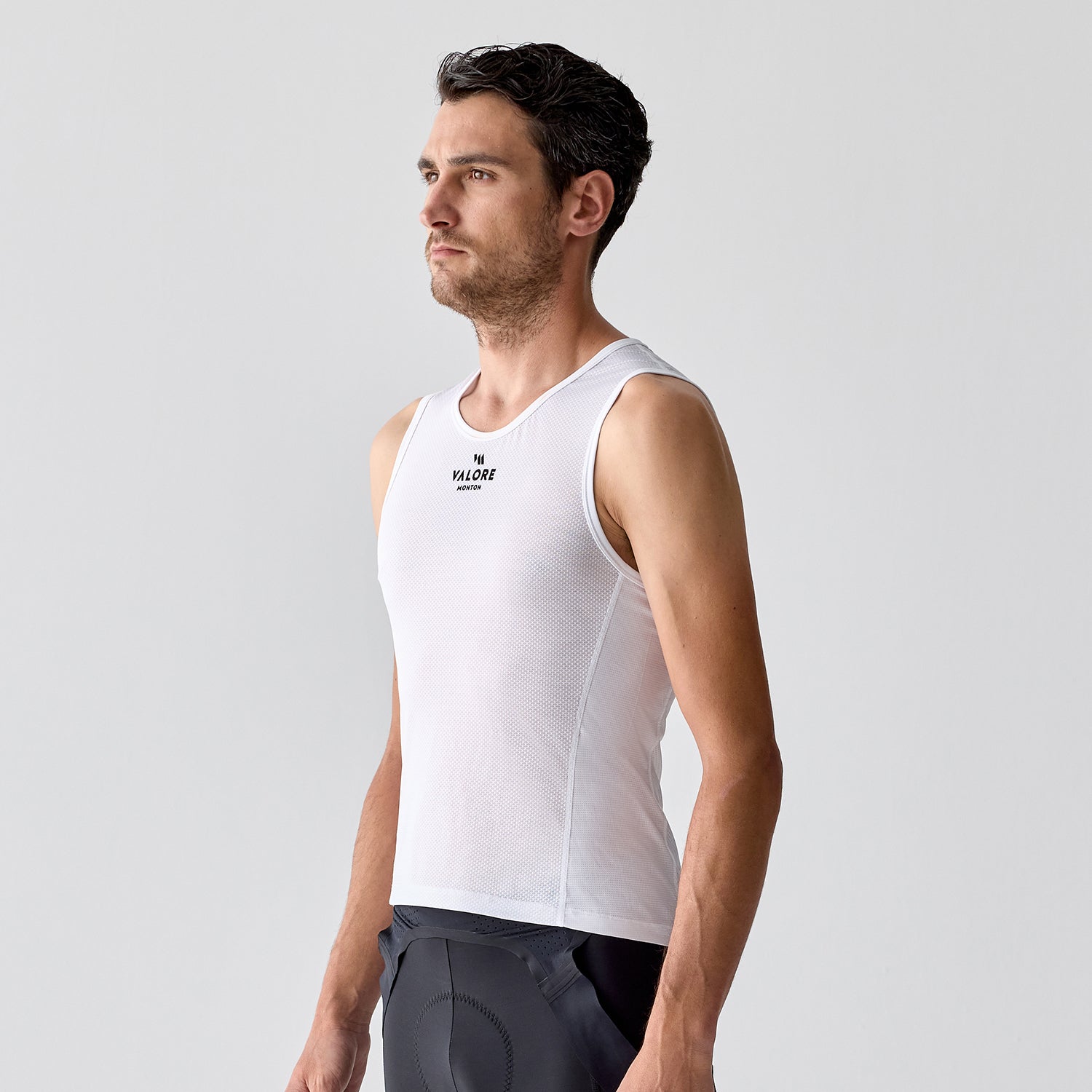 white cycling base layer