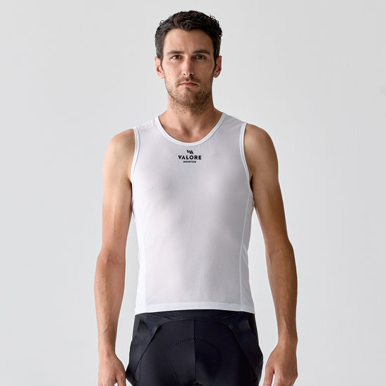 white cycling base layer