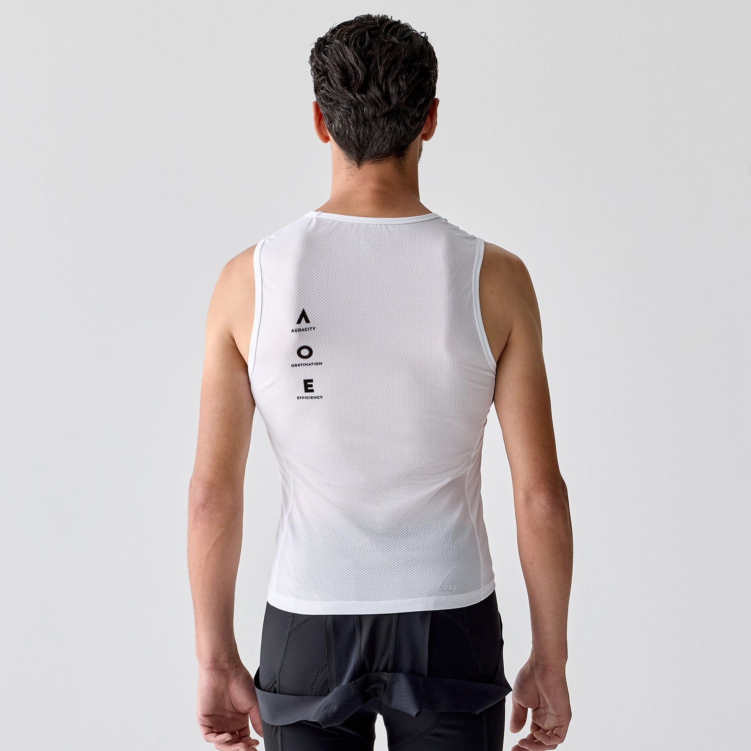 white cycling base layer