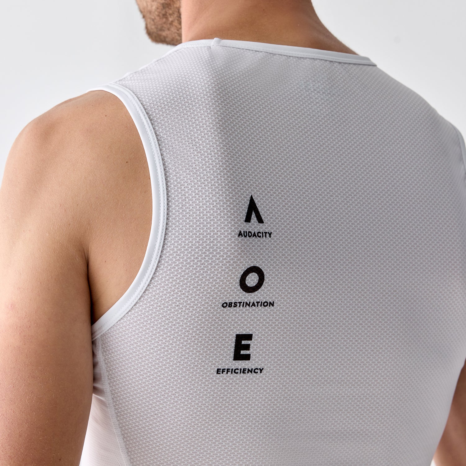 white cycling base layer