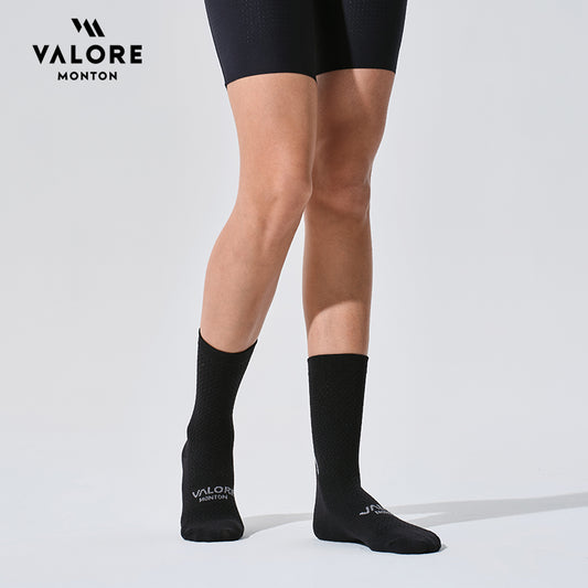 black cycling socks