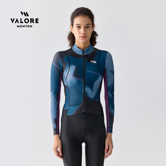 thermal long sleeve cycling jersey