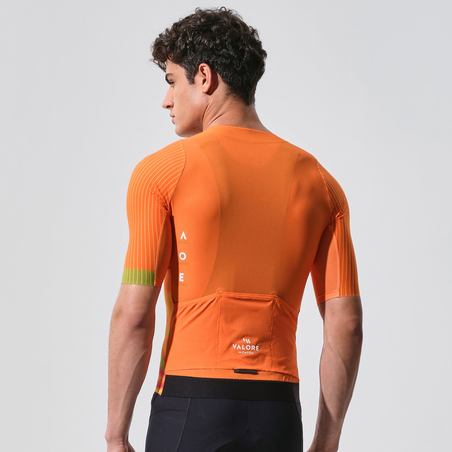 orange cycling jersey