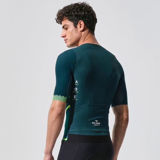 green cycling jersey