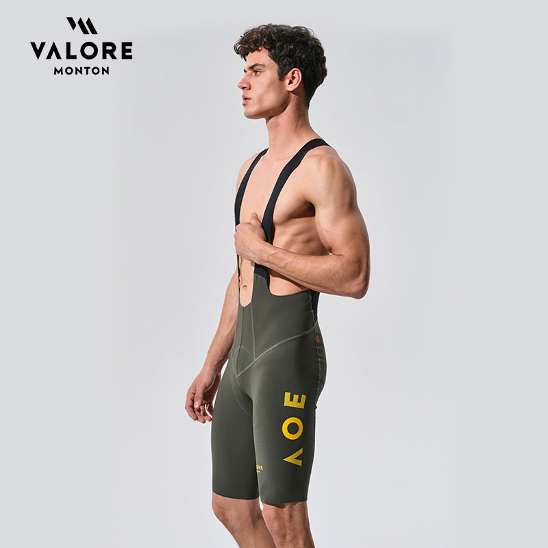 green cycling bib shorts