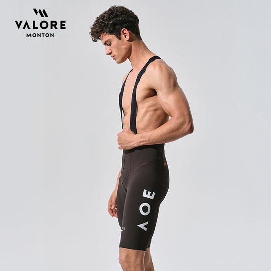 VALORE MONTON Mens Bib Shorts Nuova Luna Dark Chocolate