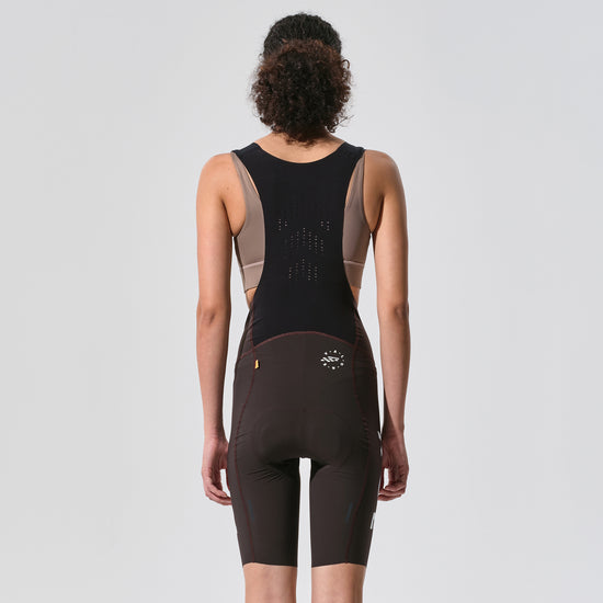 brown cycling bib shorts