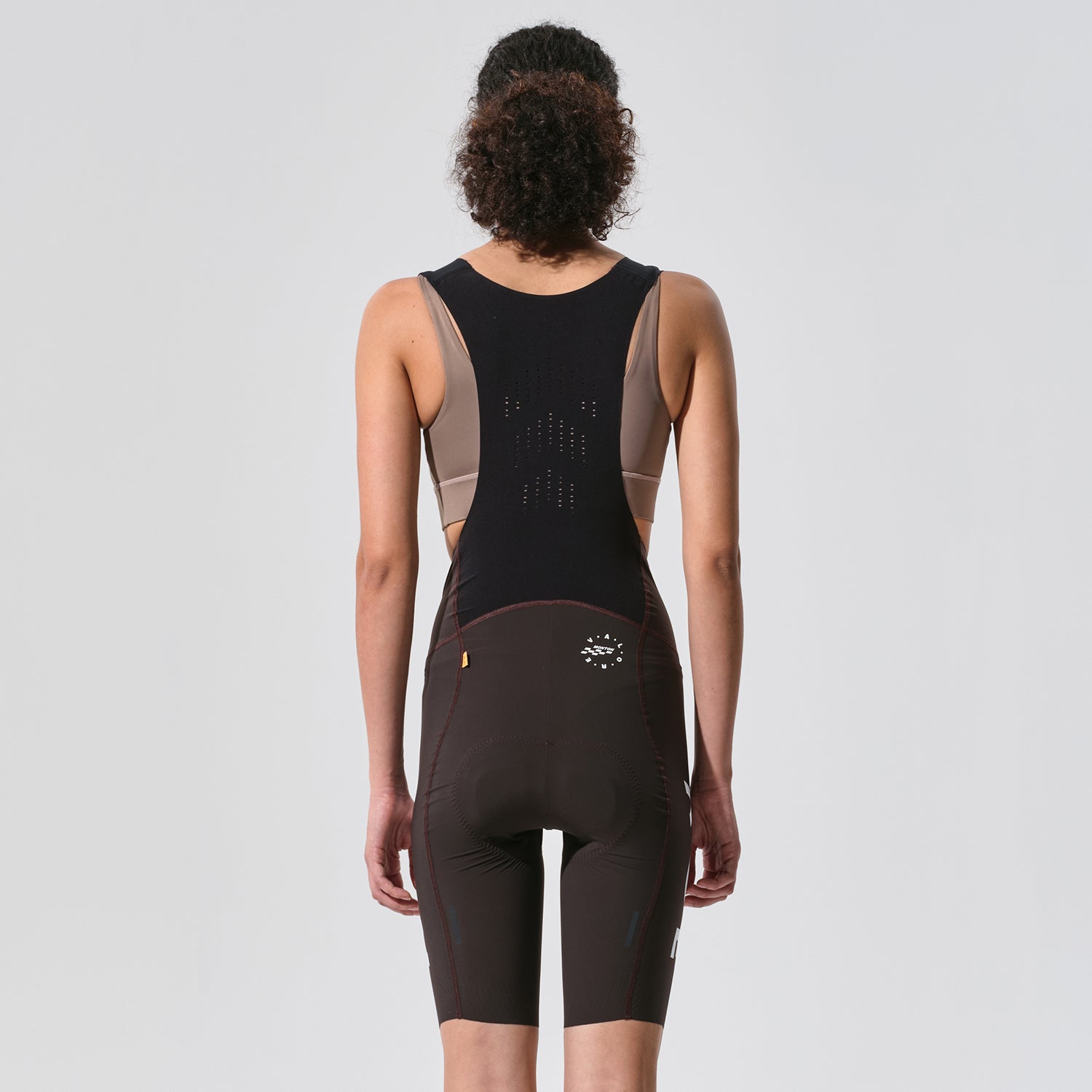 brown cycling bib shorts