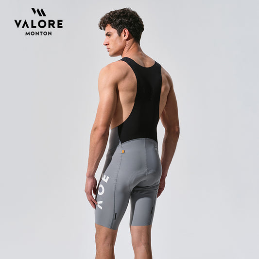 VALORE MONTON Mens Bib Shorts Nuova Luna Medium Gray