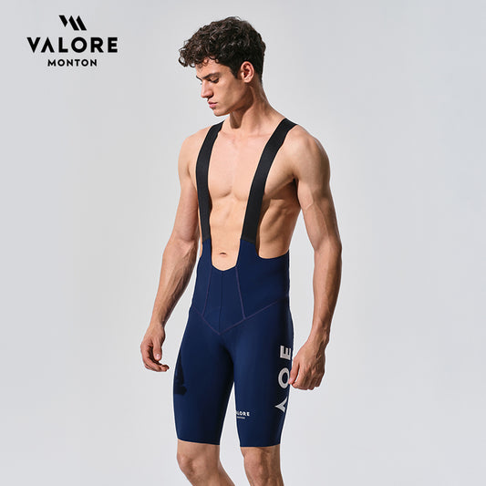 VALORE MONTON Mens Bib Shorts Nuova Luna Navy Blue